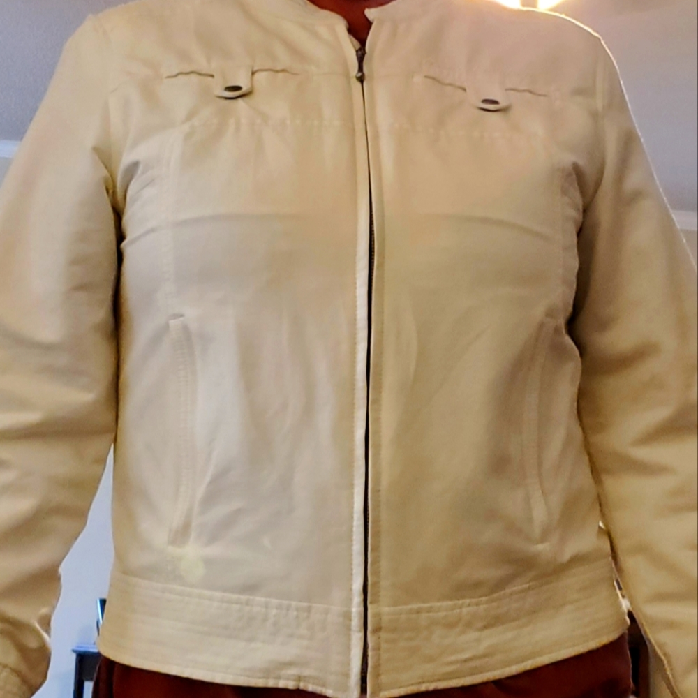 Womens Harley Davidson jacket size XL off white